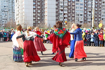 Image showing Maslenitsa, a traditional spring holiday in Russia.