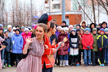 Image showing Maslenitsa, a traditional spring holiday in Russia.