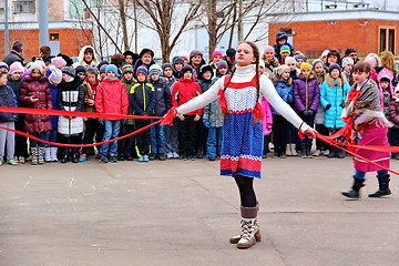 Image showing Maslenitsa, a traditional spring holiday in Russia.