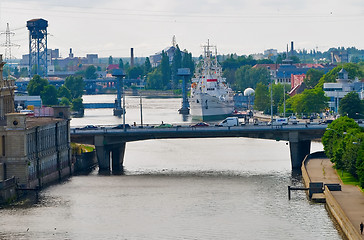 Image showing Aerial view on museum of World Ocean. Kaliningrad