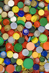 Image showing Plastic Caps Background