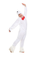 Image showing Actor Dressed as Polar Bear