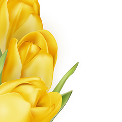 Image showing Tulips decorative background. EPS 10