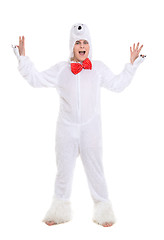 Image showing Actor Dressed as Polar Bear