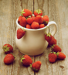 Image showing Ripe Forest Strawberries