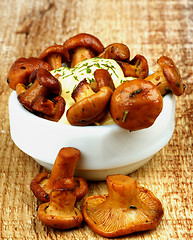 Image showing Delicious Roasted Chanterelles