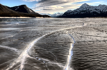 Image showing Abraham Lake Winter