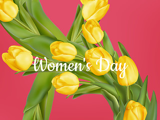 Image showing Womens Day greeting card. EPS 10