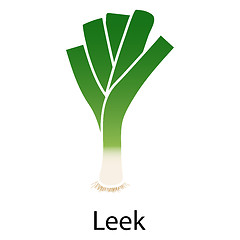 Image showing Leek onion icon