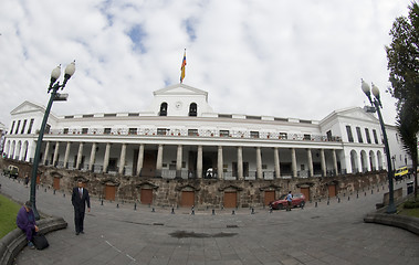 Image showing   national palace on plaza grande quito ecuador