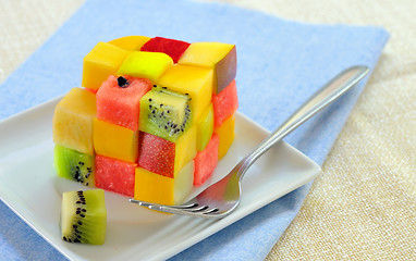 Image showing Healthy fruit salad 