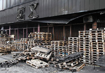 Image showing Fire Pallets