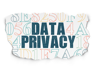 Image showing Security concept: Data Privacy on Torn Paper background