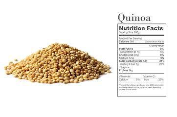 Image showing white quinoa seeds