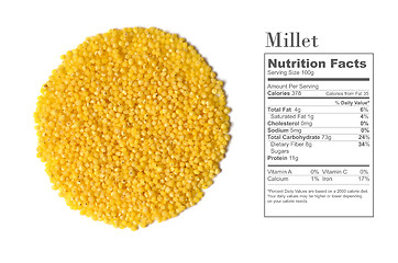 Image showing raw yellow millet