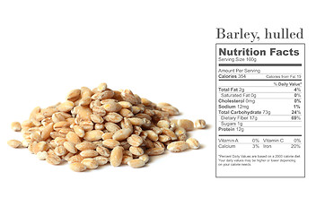 Image showing barley grain seeds