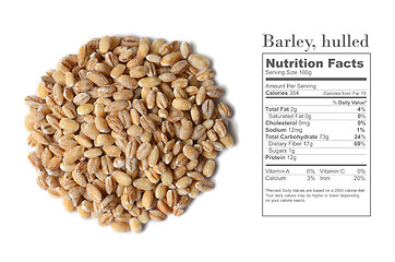 Image showing barley grain seeds