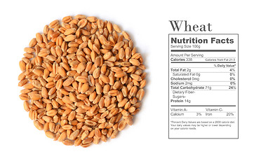 Image showing Uncooked wheat grain