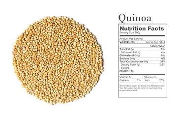 Image showing white quinoa seeds