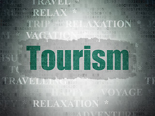 Image showing Travel concept: Tourism on Digital Paper background