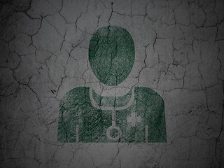 Image showing Health concept: Doctor on grunge wall background