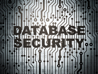 Image showing Software concept: circuit board with Database Security