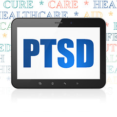 Image showing Healthcare concept: Tablet Computer with PTSD on display