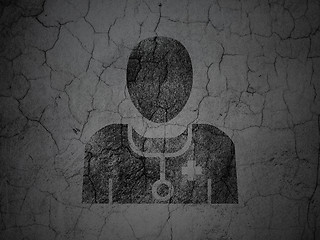 Image showing Healthcare concept: Doctor on grunge wall background