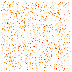 Image showing Orange Confetti Isolated