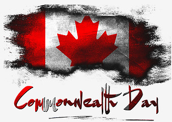 Image showing Flag of Canada for Commonwealth Day 