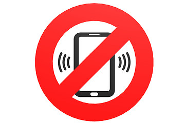 Image showing No mobile phone sign