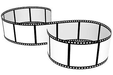 Image showing Film strip isolated with white background