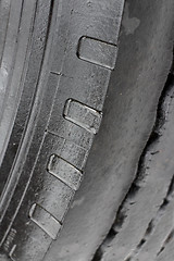 Image showing  worn tire tread