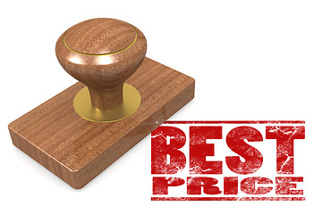 Image showing Best price wooded seal stamp