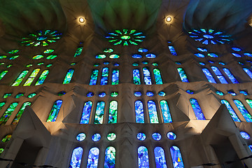 Image showing Church windows interior