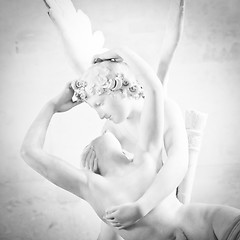 Image showing Psyche revived by Cupid kiss