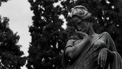 Image showing Old Cemetery statue