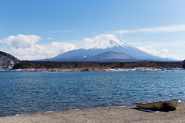 Image showing Lake Shoji with Fujisan