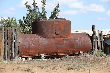 Image showing rusty oil storage tank