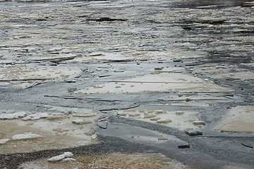 Image showing Ice floes shards 