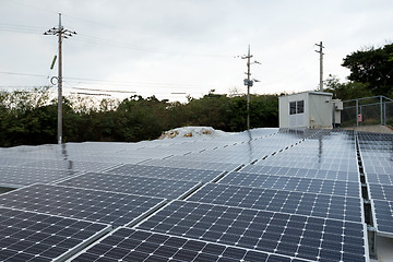 Image showing Solar panel at roof top