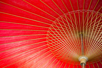 Image showing Traditional Japanese Red umbrella