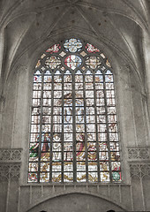 Image showing Inside of a creepy old church