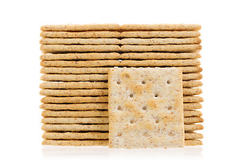 Image showing Stack of crackers