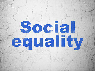 Image showing Political concept: Social Equality on wall background