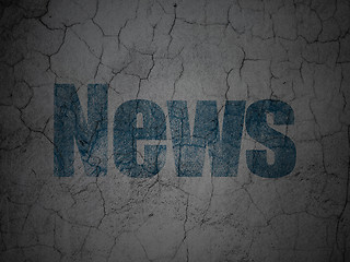 Image showing News concept: News on grunge wall background