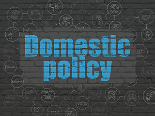 Image showing Political concept: Domestic Policy on wall background