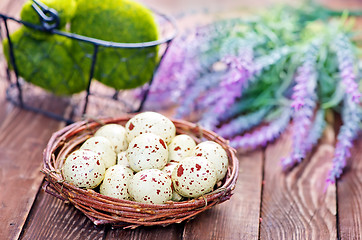 Image showing decorative painted Easter eggs