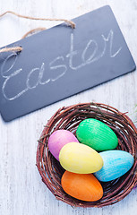 Image showing decorative painted Easter eggs