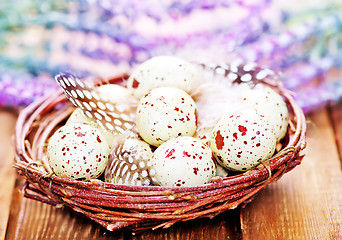 Image showing decorative painted Easter eggs